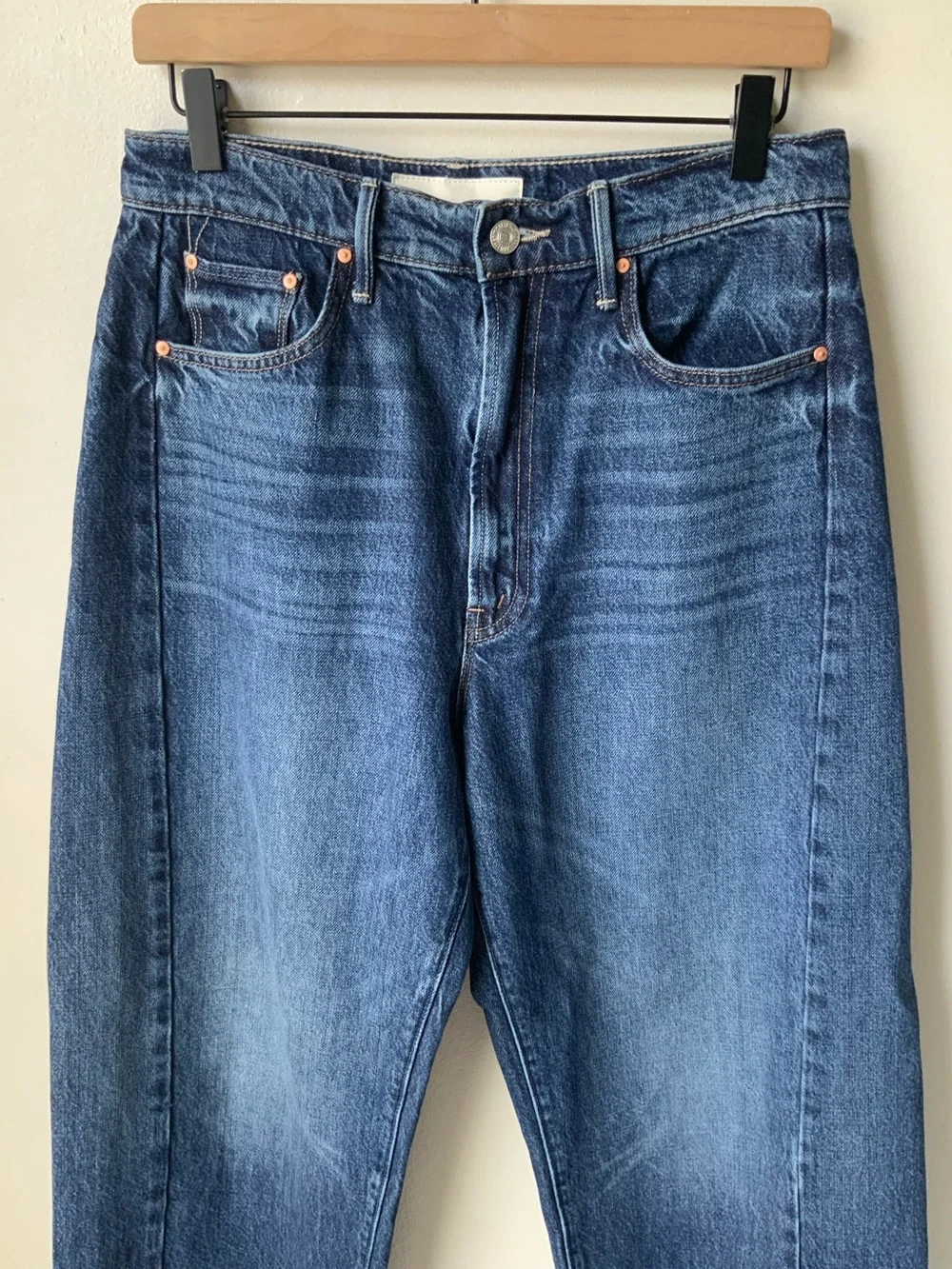 MOTHER SUPERIOR Jeans Half-Pipe Ankle Did You Bring Me Anything Blue Size 28 - Picture 4 of 13